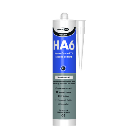 BOND IT High Modulus Marine Silicone Sealant, Clear BDHA6T